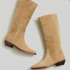 Madewell “Antoine” Boots in Oiled Suede